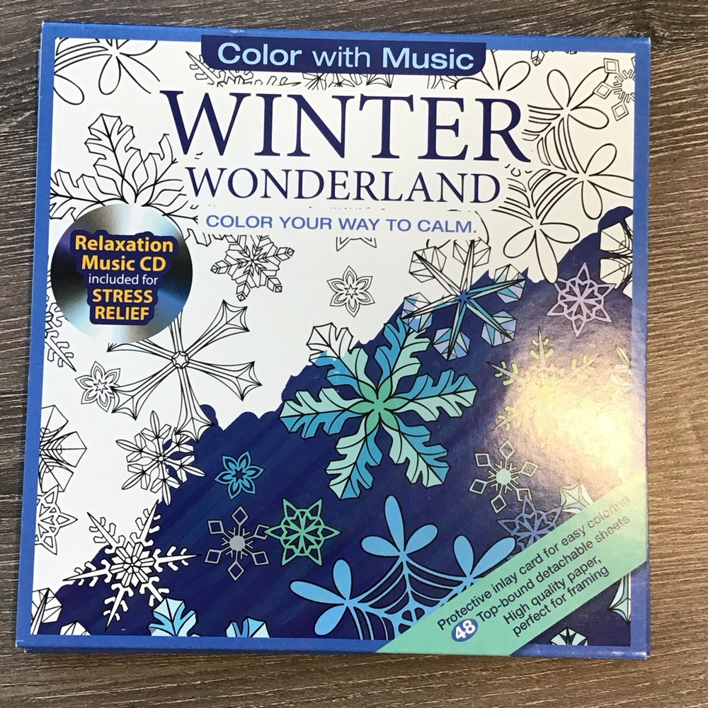 Winter Wonderland Coloring Book with CD